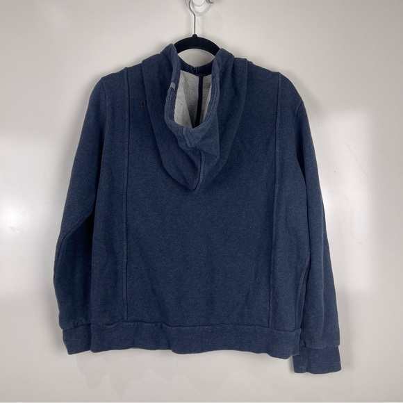 FIGS Scrubs Women's Essential Zip Hoodie Fleece Jacket Blue Size Medium Sweater - Picture 2 of 9